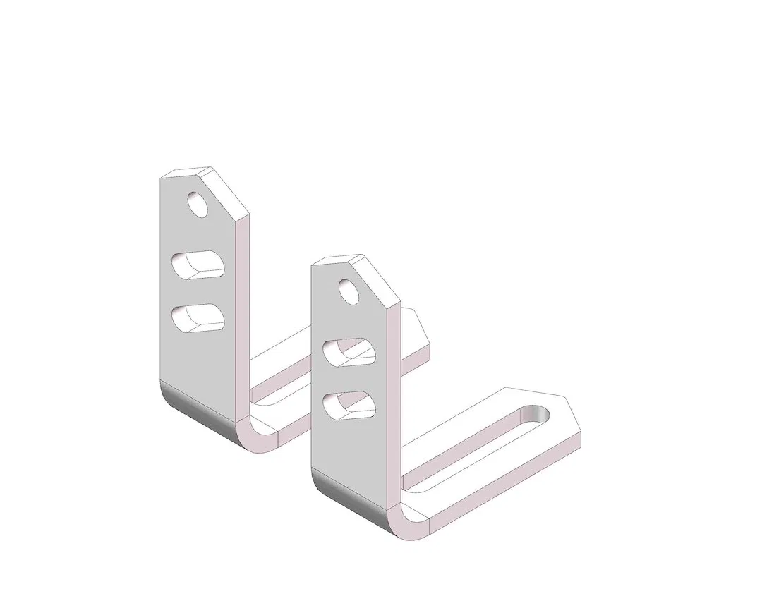 31385 – HUSKY TOWING Fifth Wheel Trailer Hitch Mount Kit, 31563 and 31622 Replacement Straight L Brackets Set of 2